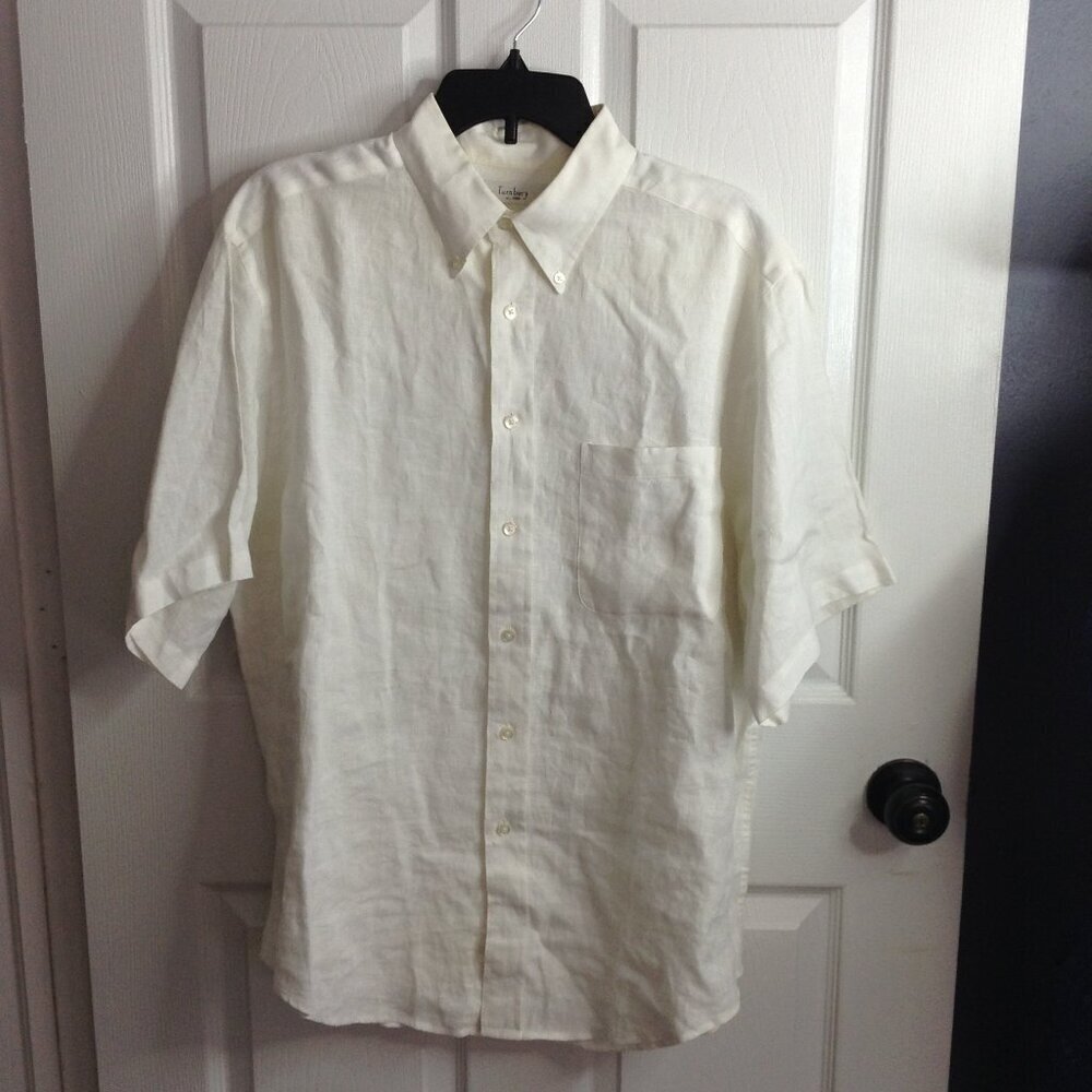Turnbury Men's "L" Linen, Short Sleeve, Collegiate, Corporate, Ivy League Lunch